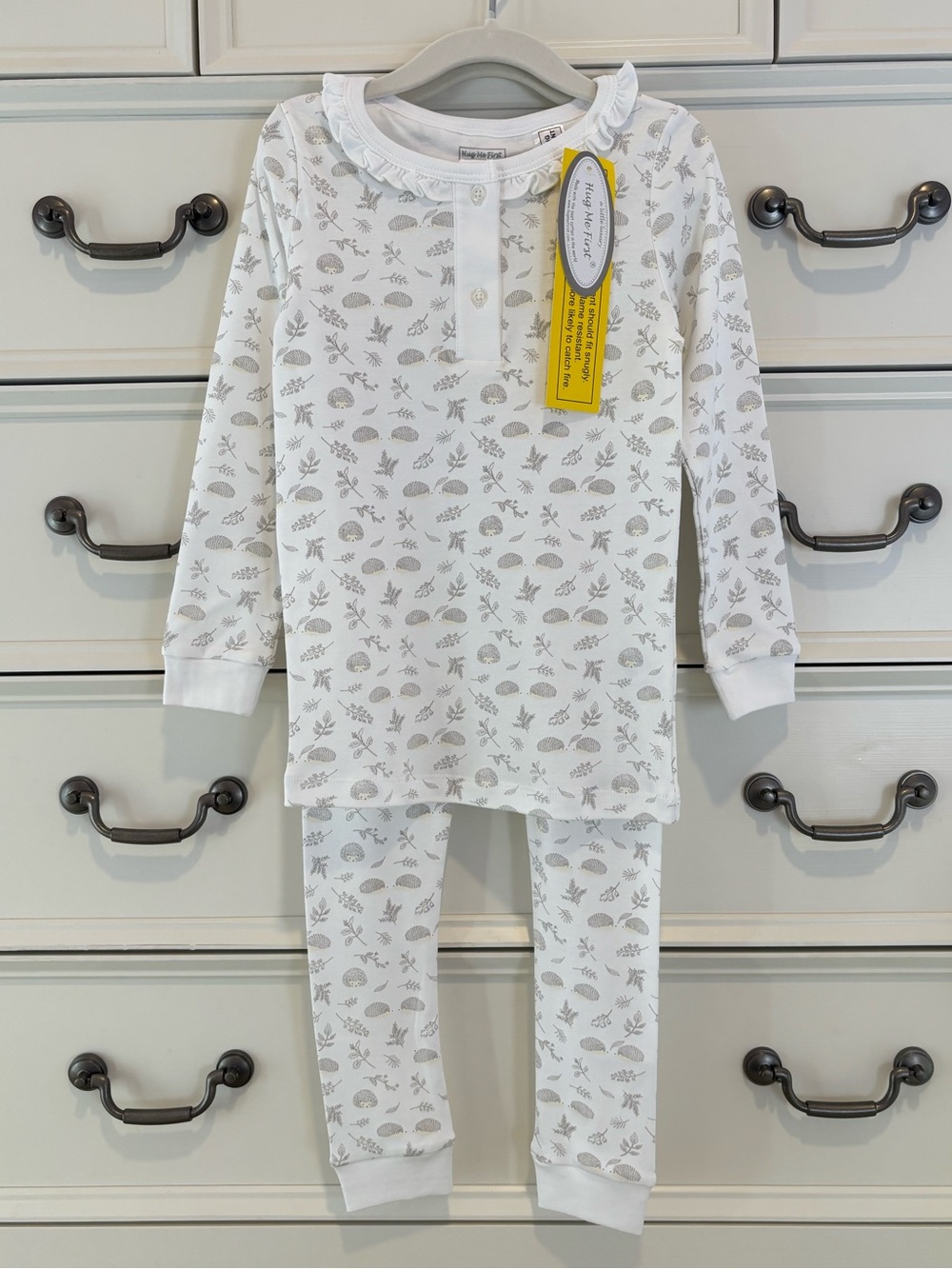 NWT Hug Me First Toddler Girl 2 Piece Pima Cotton Pajamas Pajama Set Size 5Y